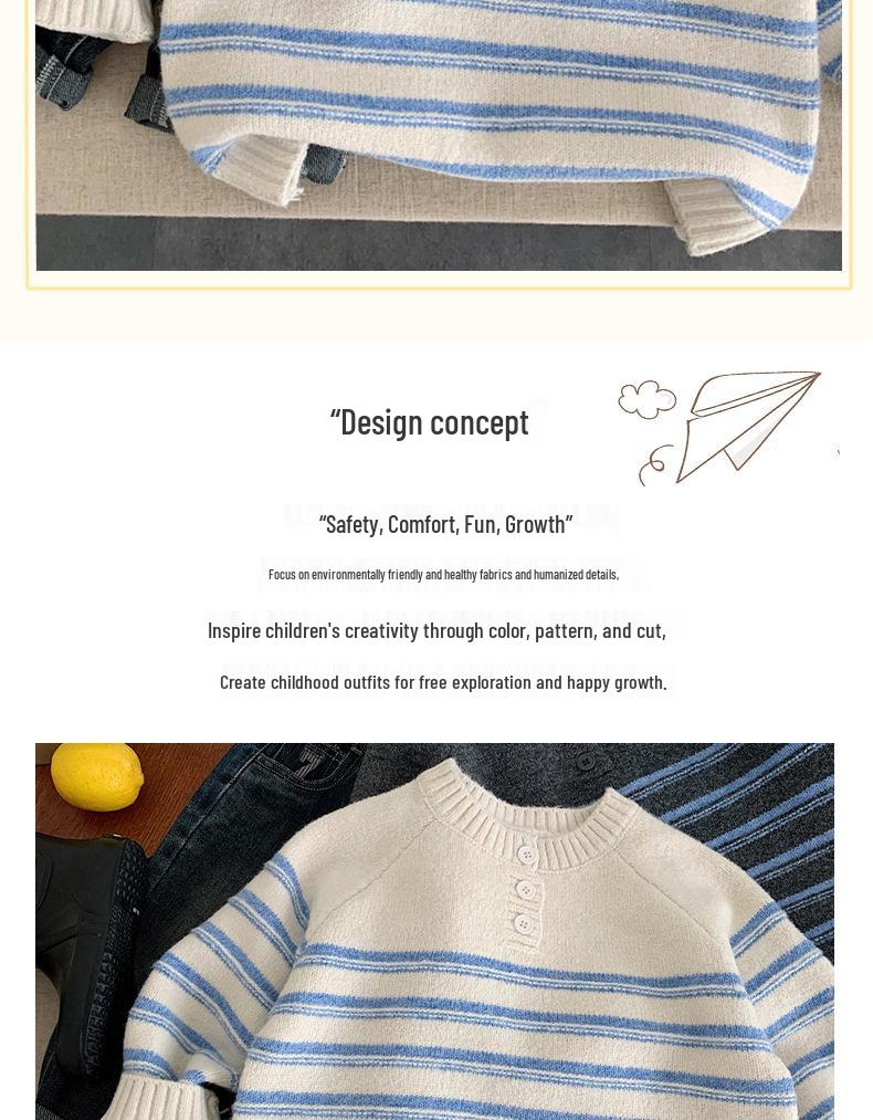 2025 Autumn Toddler Pullover Knitwear: Popular Baby Outing Sweater