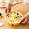 6-in-1 Cavity Triangle Sushi Mold Rice Ball Press Maker Non-stick Sushi Maker Kitchen Tools Bento Box Meal Supplies For Seaweed
