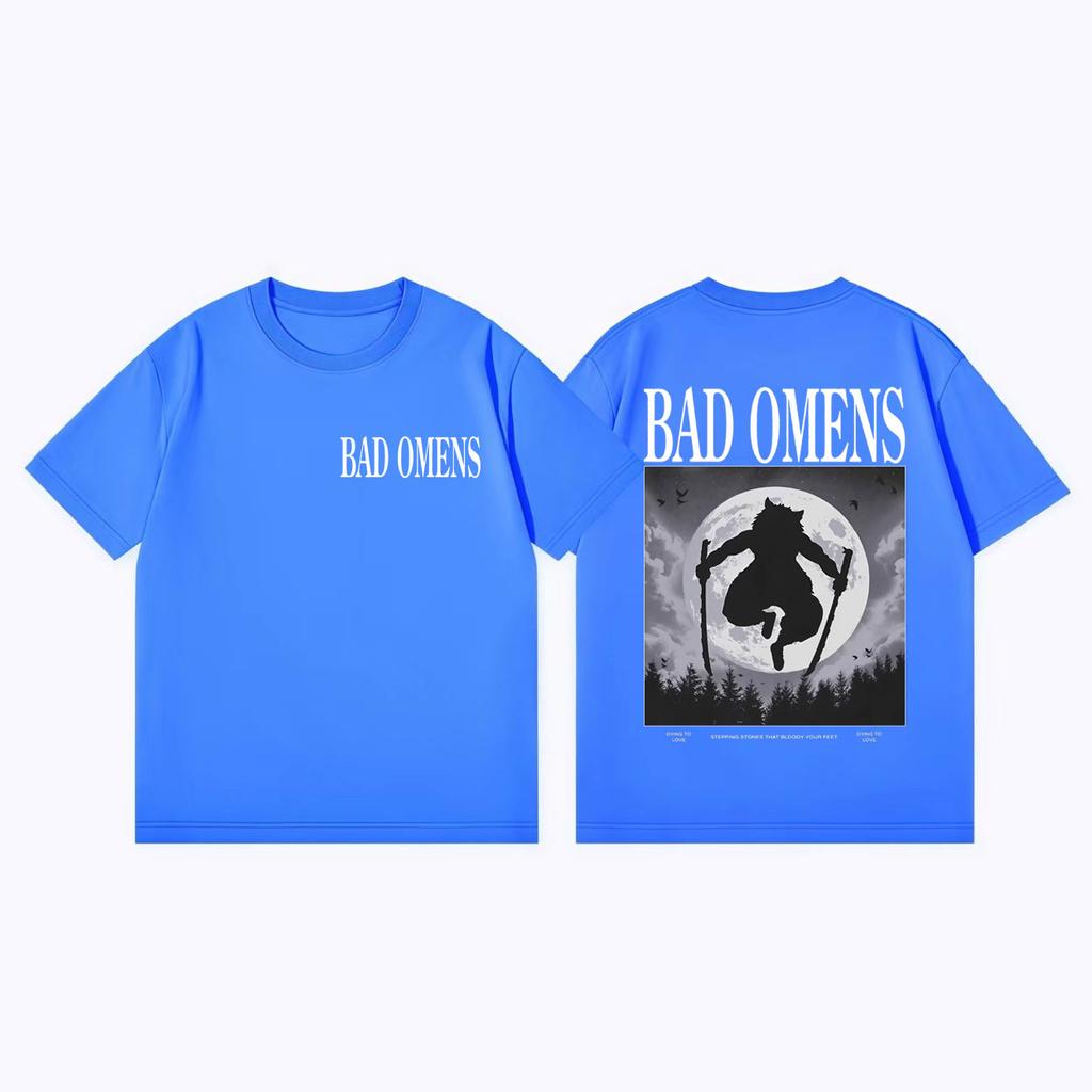 Rock Band Bad Omens Merch Tshirts Men Women High Street Fashion Trend Short Sleeve T Shirt Summer Casual Loose Cotton Tshirt