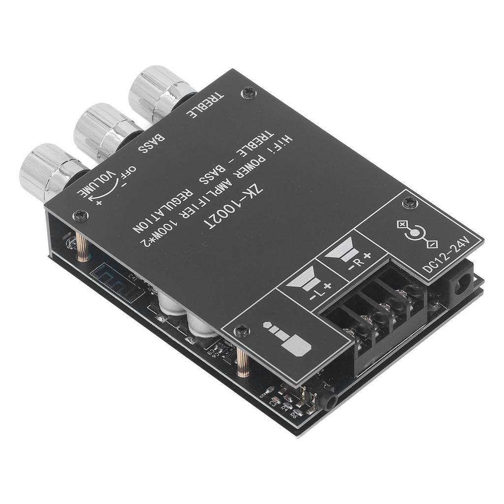 Audio Power Amplifier Board 100W Bluetooth 5.0 Dual Channel Stereo Audio Receiver Board DC12?24V