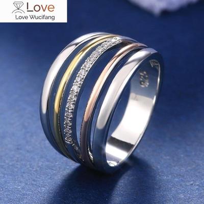 Rows Rings for Women High Quality Simple Design Party Jewelry Daily Wearable Finger Accessories Birthday Gift