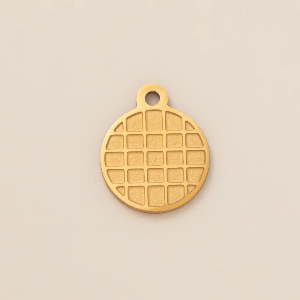 18K Gold Plated Stainless Steel Adjustable Chain with Fruit Pendant for DIY Jewelry