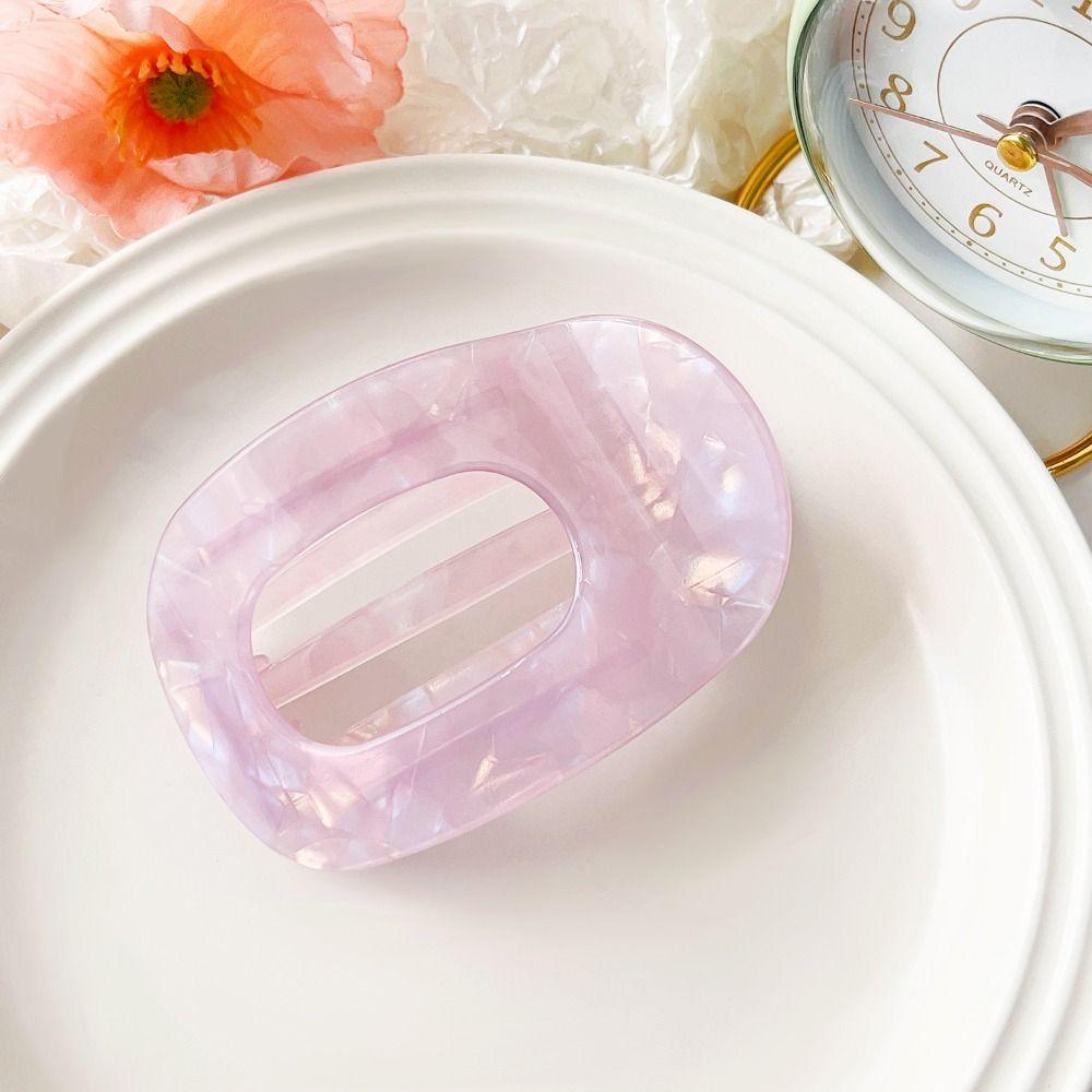 Hair Accessories Leopard Hair Claw Elliptic Shape Acetate Barrettes Acetic Acid Hair Clip  Women
