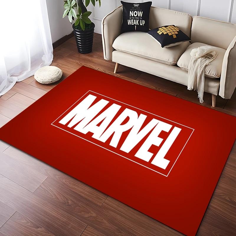 Disney Avengers Marvel Logo Superhrdinské Koberce Obývací Pokoj Ložnice Jídelna Kuchyň Kancelář Koupelna Protiskluzový Velký Dekorativní Koberec
