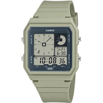 Standard Digital Watch with Analog Display Unisex Light Moss Green Overseas Model [Casio] LF-20W-3A [Item]