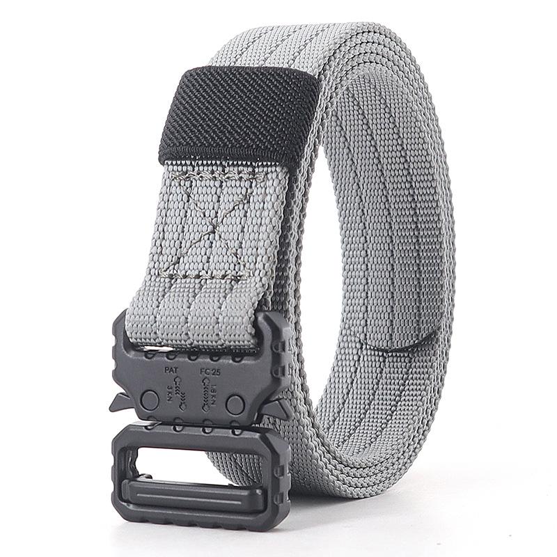 2.5cm Tactical Narrow Canvas Cobra Waist Belt - Unisex Multifunctional Streamer for Pants