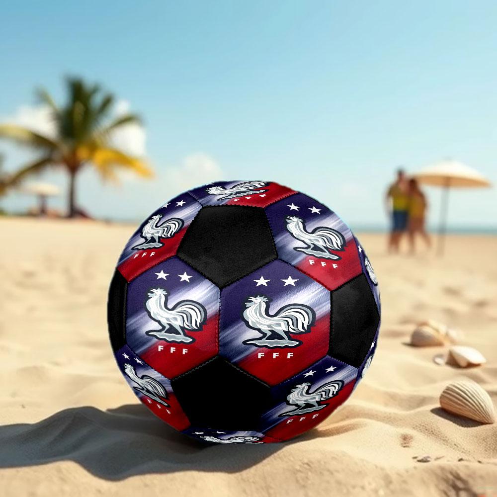 1pc France National Football Team Soccer Ball Size 5 Indoor Soccer Ball Fashion Colorful Backyard Game - Great For Sports Fans Gift HE29