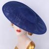 Big Vintage Fascinator Hat Wide Brim Masquerade Top Hat Sweet Bride Headdress  Wedding