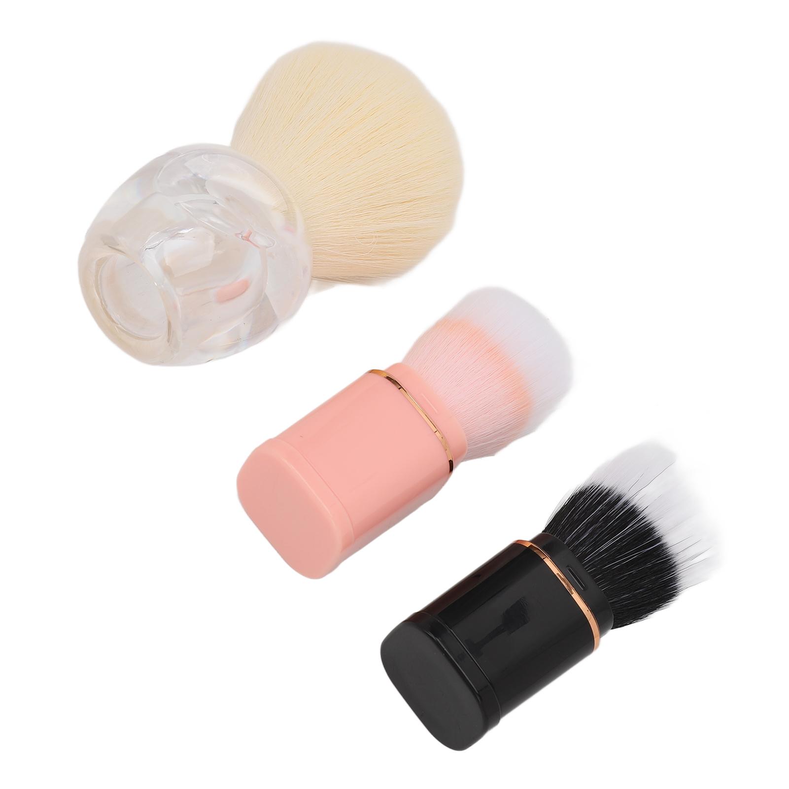 

Набор из 3 кистей для макияжа Портативные маленькие кисти для лица Ручная выдвижная кисть для макияжа