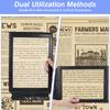 A4 Full Page Magnifying Glass No Battery Needed Portable Magnifier with Large Viewing Area for Reading, Crafting, Medical Charts for Elderly