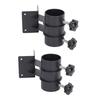 2 Pcs Patio Umbrella Side Holder Steel Parasol Umbrella Clamp Mount Fixed Clip Base for Deck