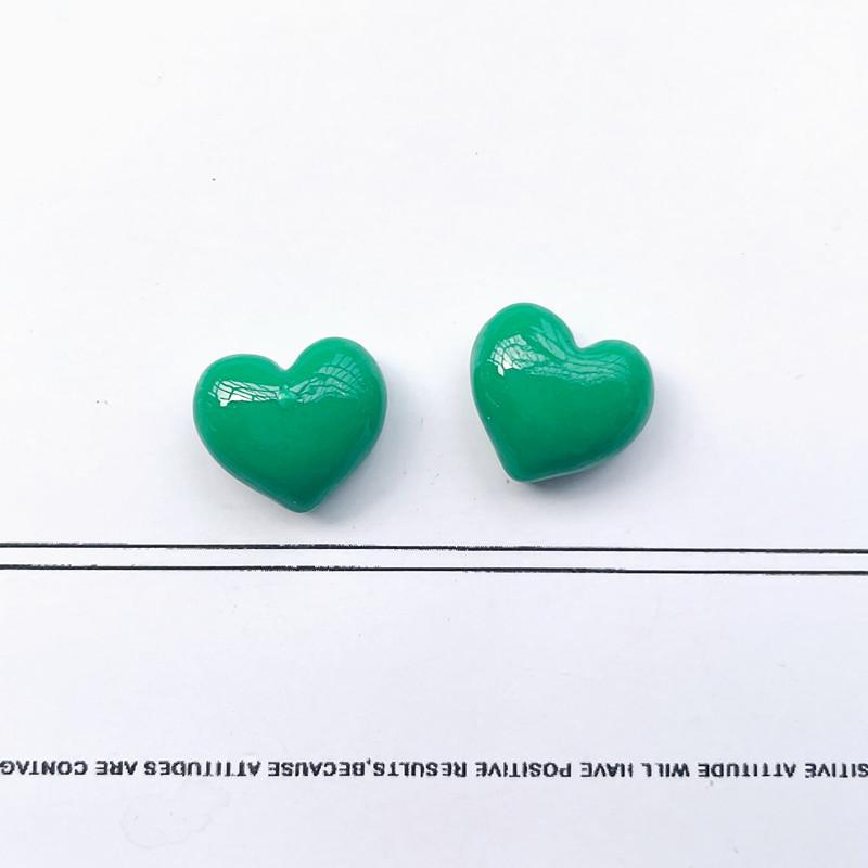 Mini Shiny Heart Resin Charms DIY Decals for Phone Case Hair Clip Craft Accessory Pink White Craft Supply