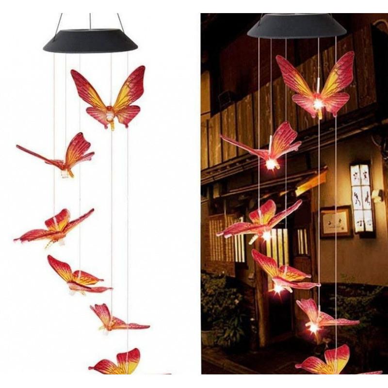 Solar Wind Chime Led Landscape Light With Waterproof Design For Patio And Garden
