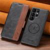 2 in 1 Removable Strong Magnetic Case For Samsung Galaxy S26U S22 S23 S24 S25 Ultra Retro Leather Card Wallet Phone Holder Cover