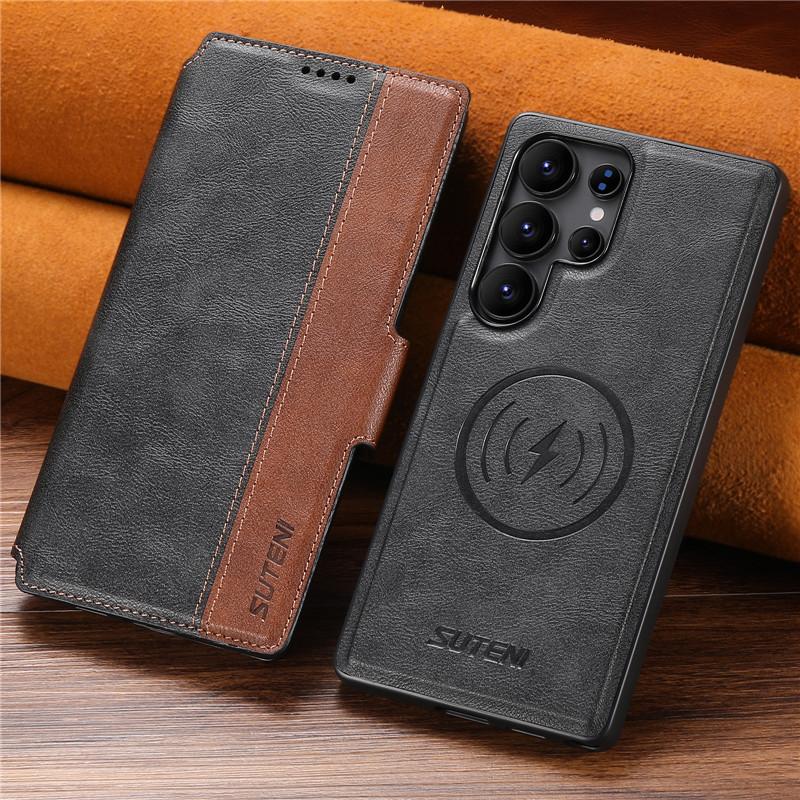 2 in 1 Removable Strong Magnetic Case For Samsung Galaxy S26U S22 S23 S24 S25 Ultra Retro Leather Card Wallet Phone Holder Cover