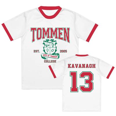 Chlapecké tričko Tommen Ringer Biggs 10 KAVANAGH13 GIBSON07 FEELY12 Lynch6 Trička Krátký rukáv Volné Unisex Streetwear Pánské tričko
