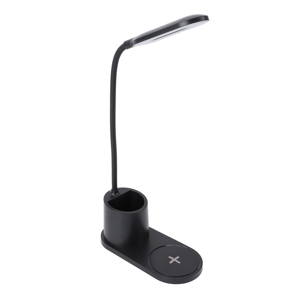 LED Desk Lamp Touch Control Flexible Arm Small Table Light with Wireless   Pen Holder for Dorm Bedroom