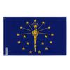 Drapeau - Indiana - 90 X 150 Cm - Polyester - Impression Recto/verso - Œillets En Fer