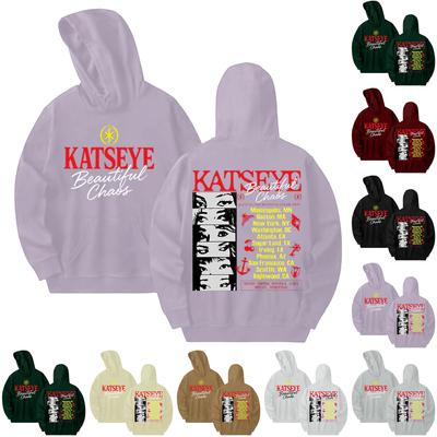 Women's Fashionable Casual Hooded Long Sleeved Printed Sweatshirt