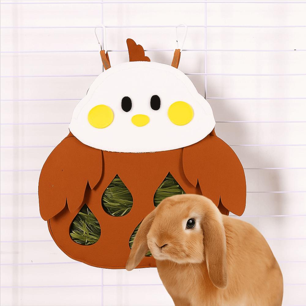 Large Capacity Guinea Pig Hay Feeder Hanging Hanging Grass Feeding Bag for Rabbit Chinchillas Rats
