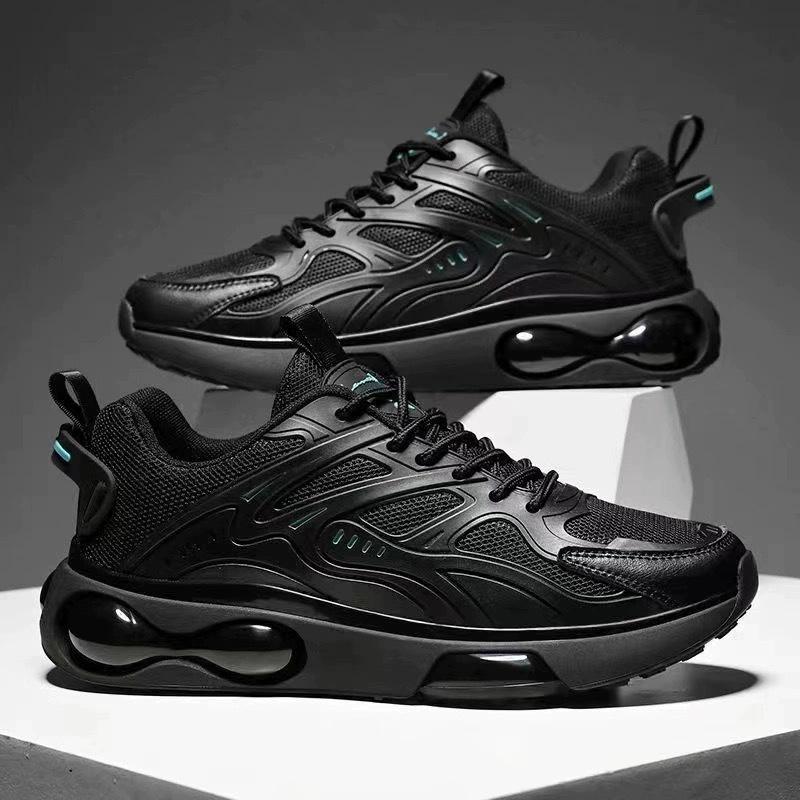 Men's 2025 Trendy Thick Sole Mesh Sneakers - Breathable, Versatile Casual Sports Shoes for Spring & Autumn