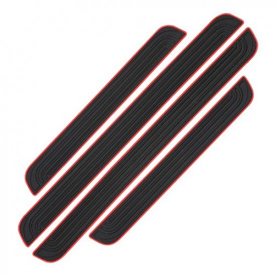 4x Rubber For Ford Car Sedan Door Sill Cover Panel Step Protector Accessory