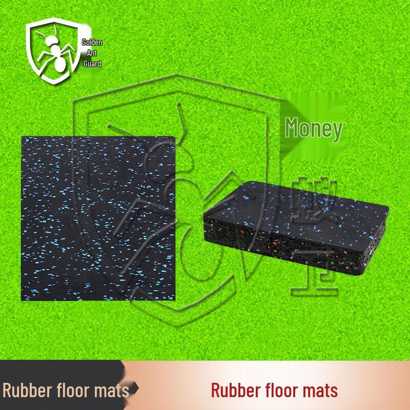 Heavy-Duty Shock Absorbing Rubber Gym Floor Mat
