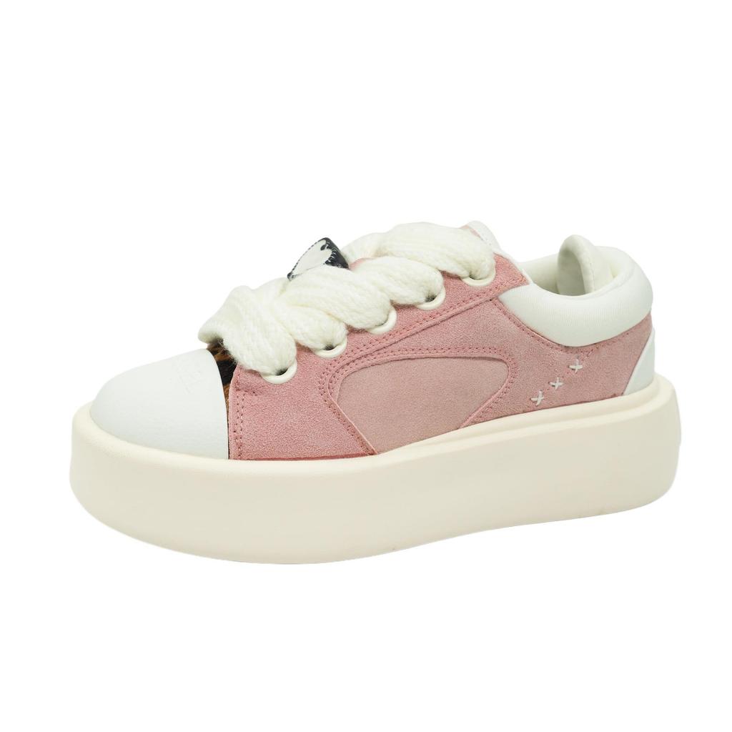 Niche Design Koala Love Thick Baseplate Shoes Men and Women Versatile Height-increasing Couple Shoes Casual Shoes