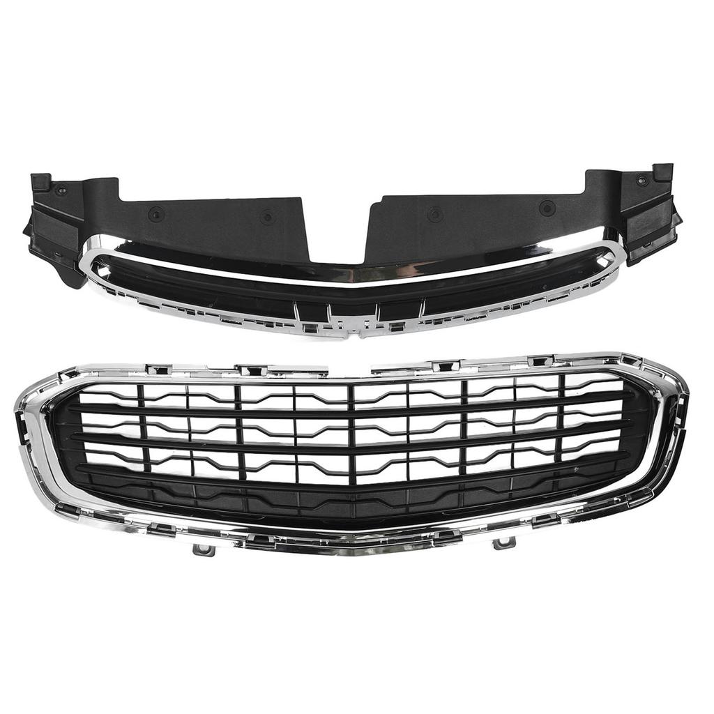 Kühlergrill-Set oben unten Chrom 94516090 95405770 Ersatz für Chevy Cruze J300 2015 bis 2016