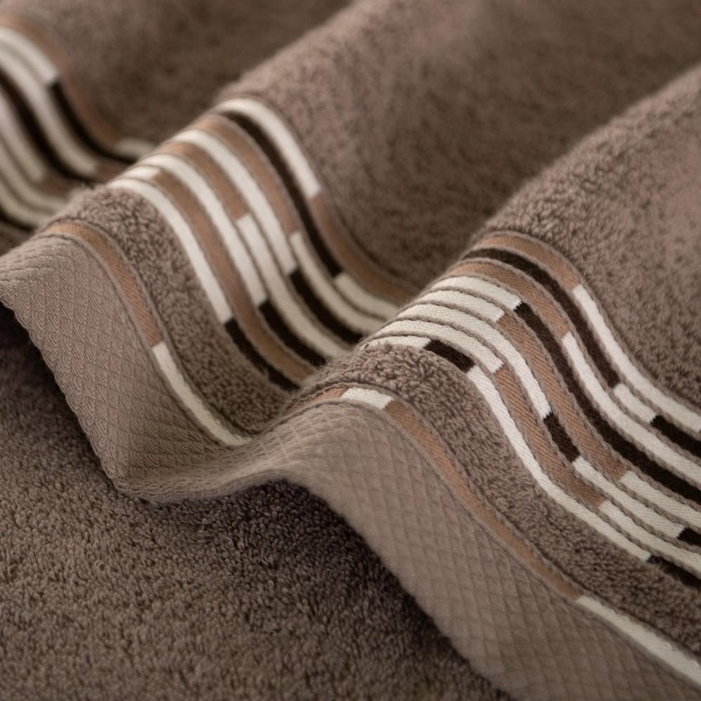 Graphic Towel 70X140 Zwoltex Dark Beige