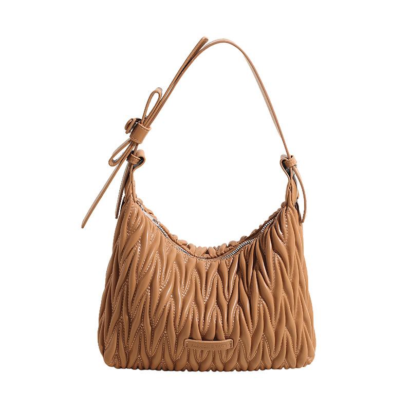 Fashion Bag Women's New Versatile Pleated Shoulder Messenger Bag Women