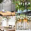 Runtow Gold/Black Metal Adjustable Table Frame,Wedding Table Pole Bracket, Wedding Party Decoration Frame
