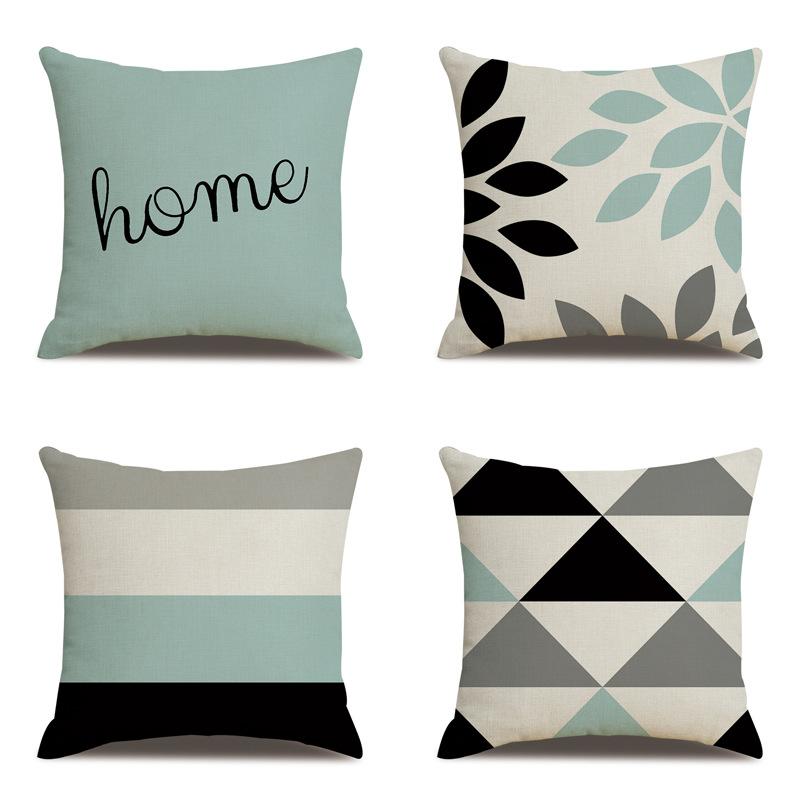 Push Pillowcase Creative Wave Striped Cushion Cover