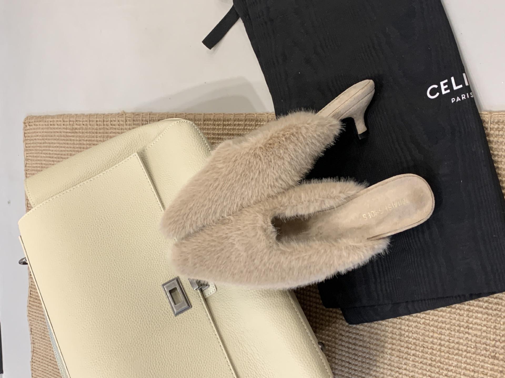 

Интернет-знаменитость норковая сумка для волос голова полушлепанцы женская одежда осень и зима новый маленький высокий каблук острый носок мюли волосы обувь 39 абрикосовый