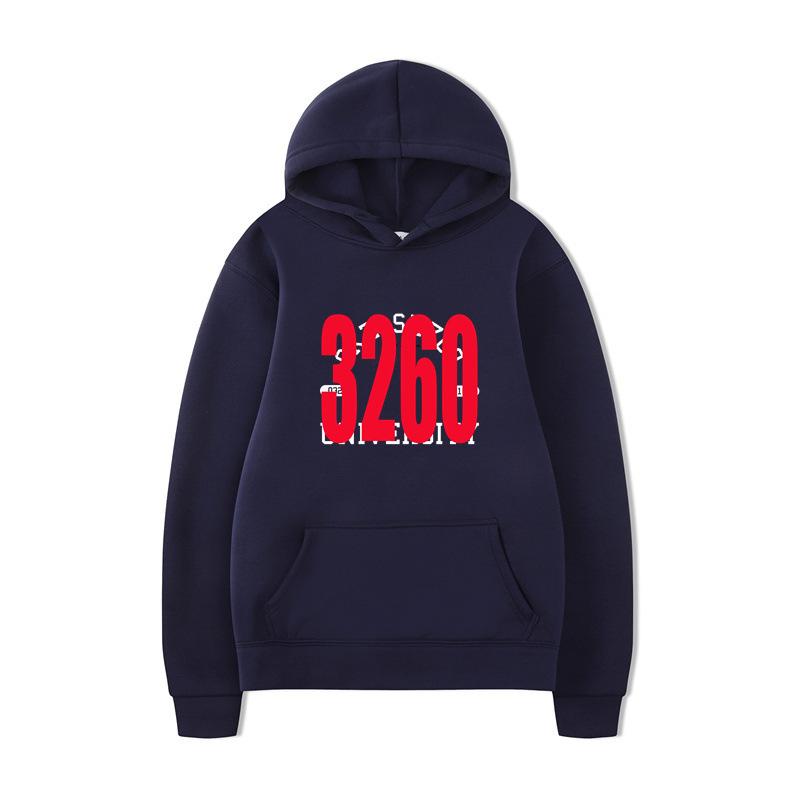 Autumn And Winter Men'S Hooded Sweater Fleece Casual Creativity 3260