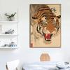 Vintage Japan Landscape Tiger with Great Wave Crane Bird Frog Art Posters Canvas Painting Wall Prints Pictures Room Home Decor