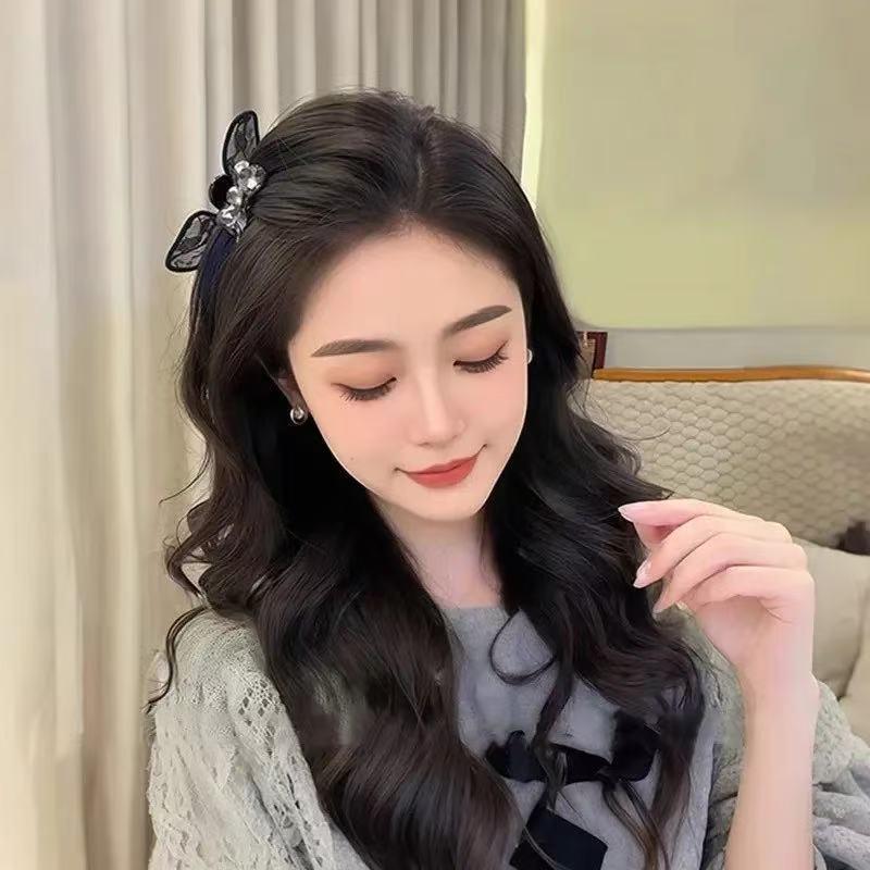 

Bunny Ear Bow Hair Clip: Sweet Small Claw for Forehead Bangs & Side Hair Styling