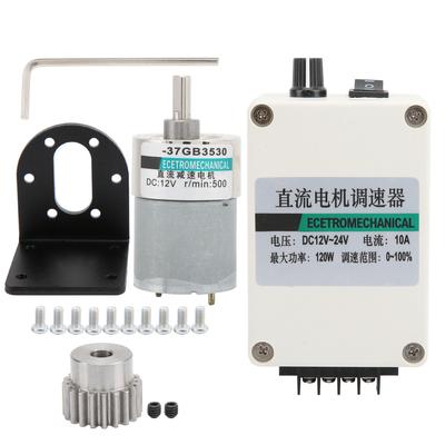 Reduction Motor with Bracket Governor Gear Adjustable Speed CWCCW DC12V XD?37GB3530500rpmmin