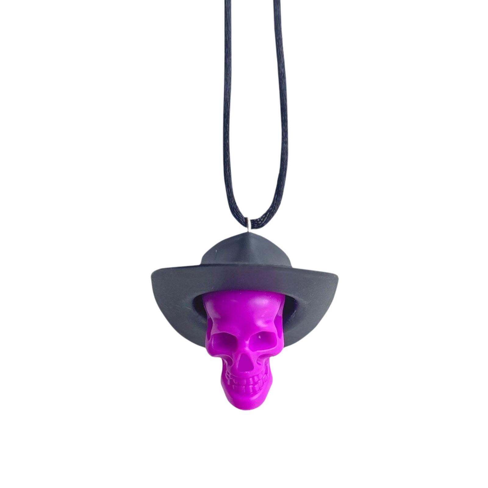 

Cranium Cowboy Hat Fashion Necklace Pendant Halloween Dress Up One Size