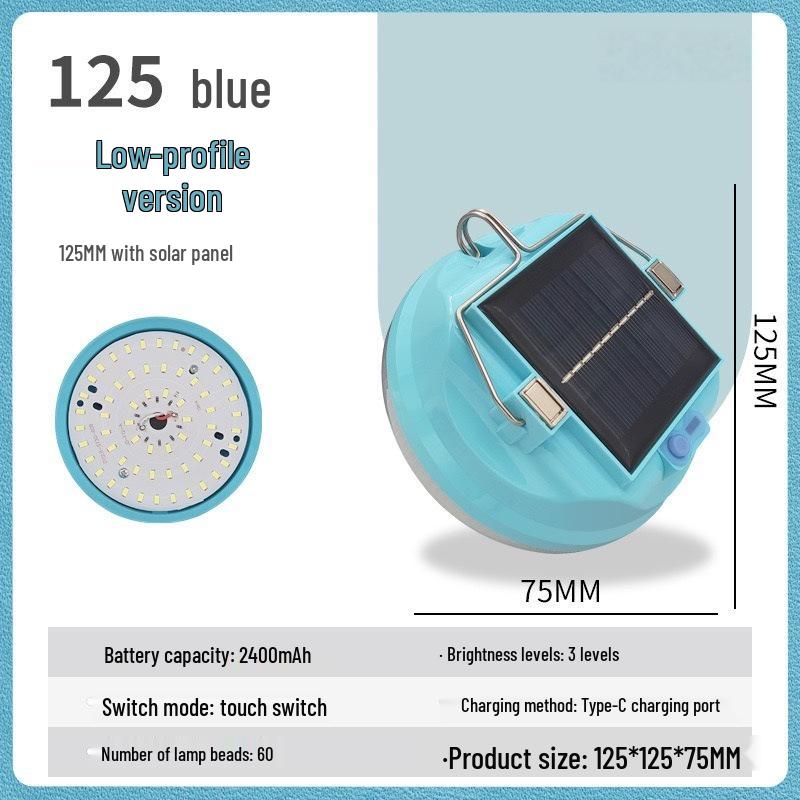 Waterproof Rechargeable LED Outdoor Camping Lamp – Energy-saving, No Plug