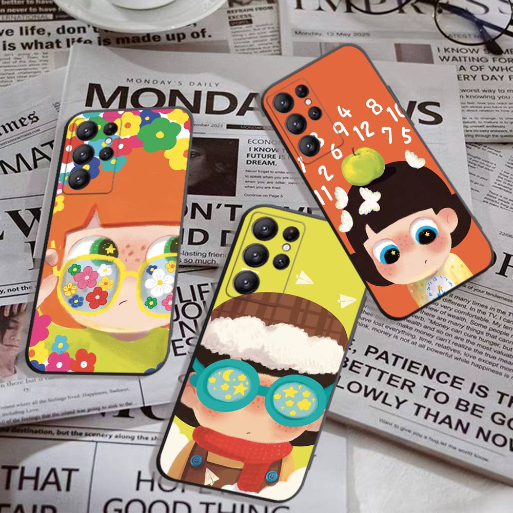 INS A Mao Phone Case For Samsung S 24 Fe 25 Ultra Plus 20 Lite 21 30 22 23 24 22 Ultra 5G Fundas