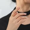 Cazador Geometric Lightning Open Rings for Women Stainless Steel Jewelry Simple Adjustable Ring Friends Gifts Wholesale Trendy