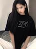 Damen High Street 100% Baumwolle Schleife Kurzarm T-Shirt - Nischendesign Sommeroberteil