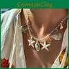 Bohemian Seashell Pendant Necklace With Starfish Beads For Women Summer