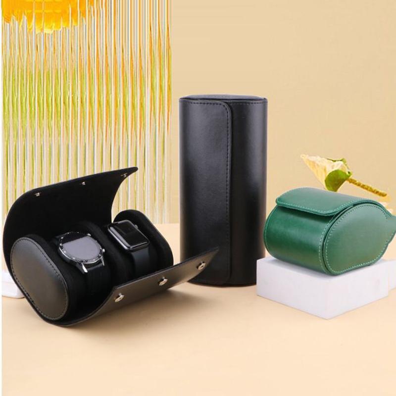 Watch Roll Travel Case Watch Storage and Organizer-Secure Storage with Innovative Removable Pillows & Solid Watch Organizer