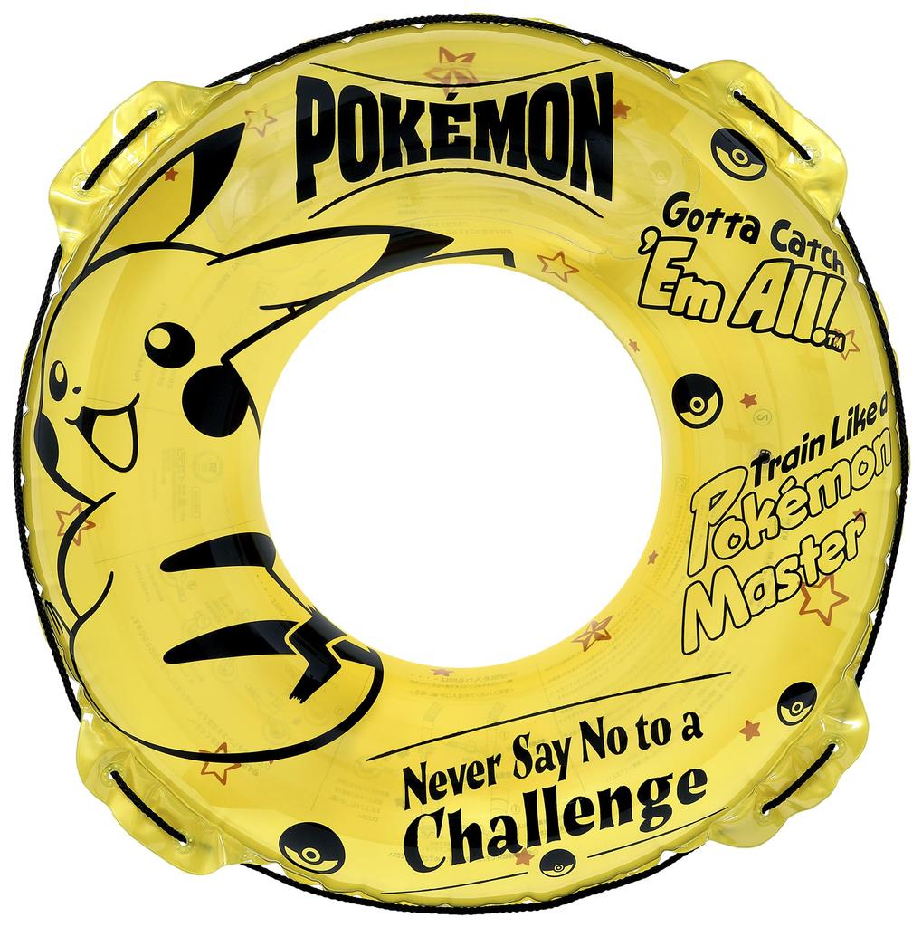 Igarashi Pokemon 90cm Inflatable Ring Yellow Inflated inner circumference of the inflatable ring is approximately and quick float New valve adopted