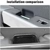 4x Door Handle Bowl Cover Trim Bezels Interior For Ford F150 + Carbon Fiber