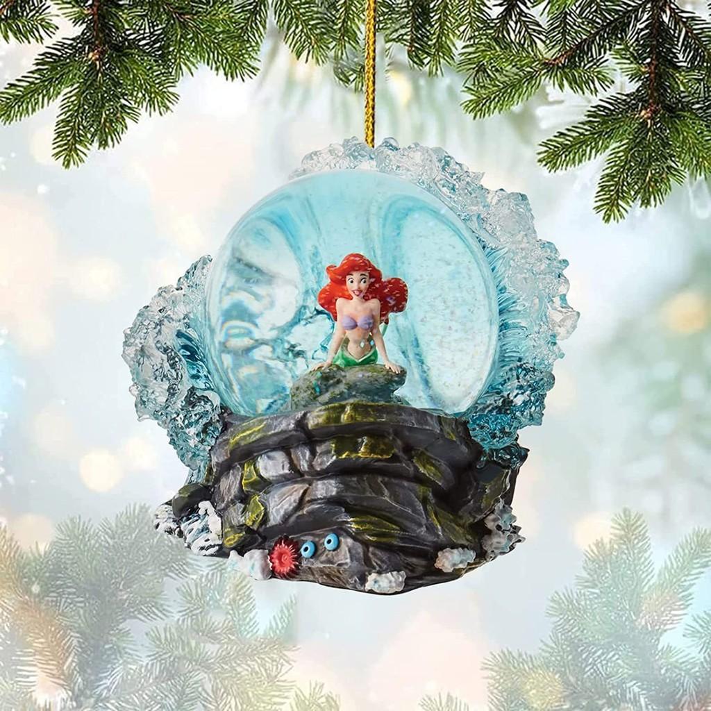 Schönes Prinzessin und Biest Acryl Cartoon Weihnachtsbaumschmuck für Partys