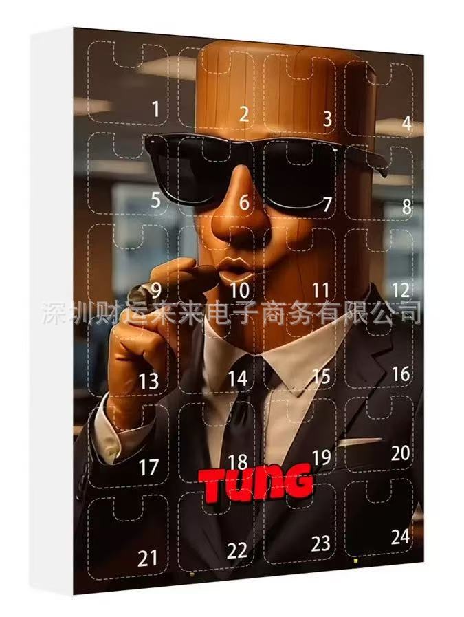 Italian Brainrot Advent Calendar Tungtung Sahur Tralalelo 24 Days Advent Calendar Monsters Figurine Christmas Birthday Gift