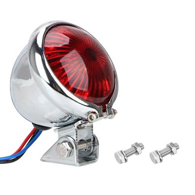 YIBO Motorcycle Red LED Adjustable Cafe Racer Style Stop Tail Light Bike Brake